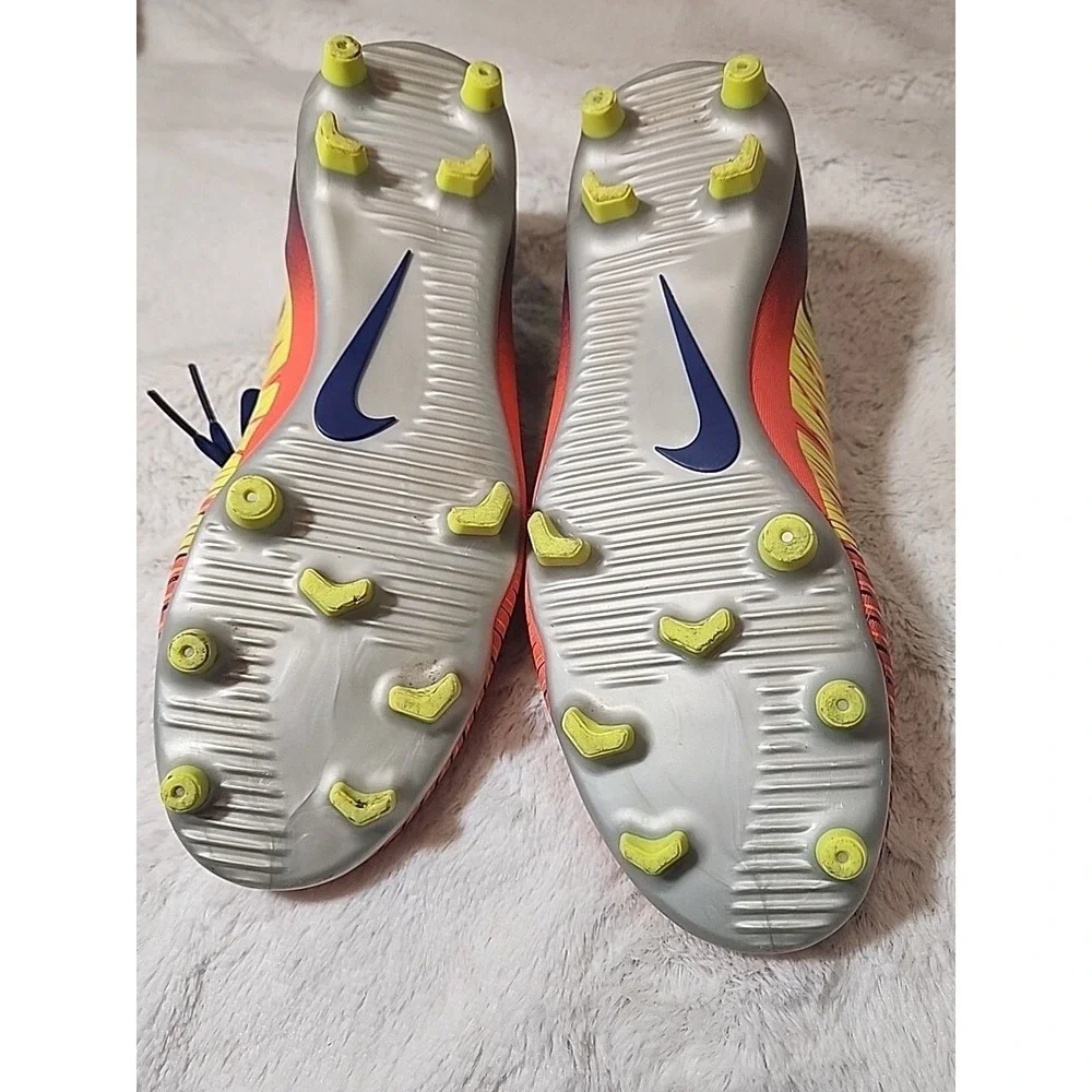 Nike Mercurial Victory VI FG Soccer‎ Cleats Blue Orange 831964-408 Mens 9.5